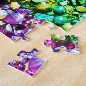 複雑なカラフルなビーズ ジグソーパズル (側面)