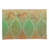 複雑なカラフルフローラを特徴とする繊維デザイン 枕カバー (正面右)