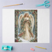 複雑なクリスマスエンジェル 薄葉紙 (クラフト)