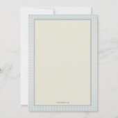 複雑なクロス(ブルーグレー)宗教招待状 招待状 (裏面)