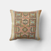 複雑なケルトのシンボルデザイン結び糸細工カーペット クッション (裏面)