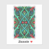 複雑なケルトのドラゴンノットジュエルトーンカラー シール (シート)