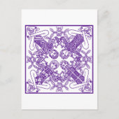 複雑なケルト結び目模様相互接続の象徴 ポストカード (正面)