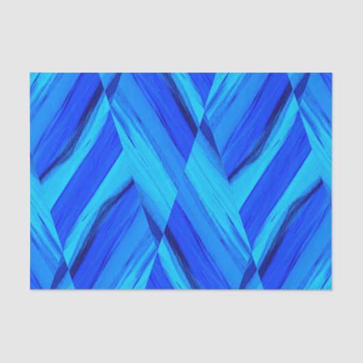 複雑なコバルトブルー大理石パターン 薄葉紙 (正面)