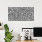 複雑なコンピュータ生成迷路スケッチ ポスター (ホームオフィス)