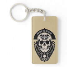 複雑なゴシック様式のスカルイラストレーション