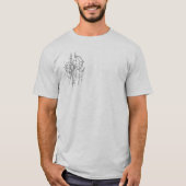 複雑なサイバーシジリズム ゴシック アイビジュアル Tシャツ (正面)