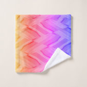 複雑なサンゴとピンクの色合いの大理石のパターン バスタオルセット (ウォッシュタオル)