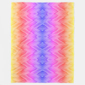 複雑なサンゴとピンクの色合いの大理石のパターン フリースブランケット (正面)