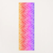 複雑なサンゴとピンクの色合いの大理石のパターン ヨガマット (正面)