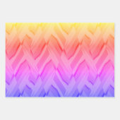 複雑なサンゴとピンクの色合いの大理石のパターン ラッピングペーパーシート (正面)