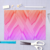 複雑なサンゴとピンクの色合いの大理石のパターン 薄葉紙 (クラフト)