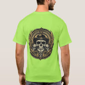 複雑なスカルデザイン Tシャツ (裏面)