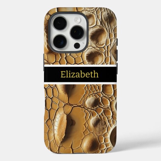 複雑なスナックスキンのテクスチャのクローズアップ Case-Mate iPhoneケース (裏面)