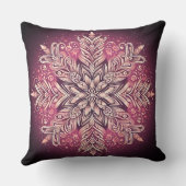 複雑なスノーフレークデザイン クッション (裏面)