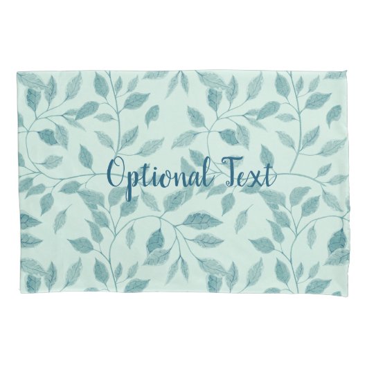 複雑なツタの植物模様 枕カバー (正面)