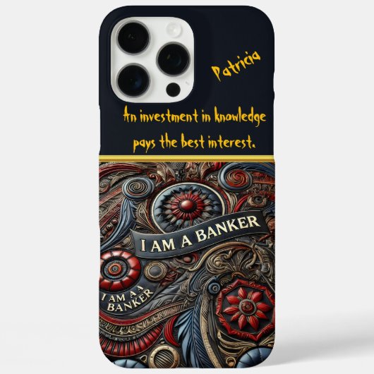 複雑なデザイン祝の銀行業界のアイデンティティ Case-Mate iPhoneケース (裏面)