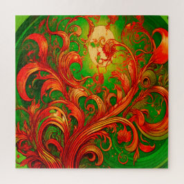 複雑なデジタルアート。 ジグソーパズル