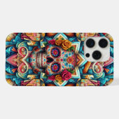 複雑なパターンシュガースカル iPhoneケース (裏面横)