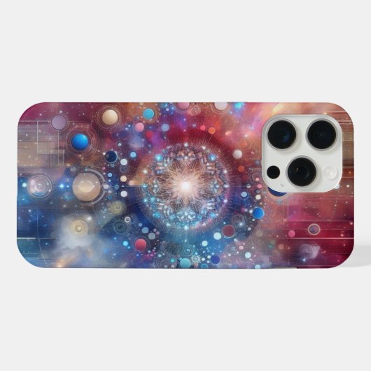 複雑なパターン iPhoneケース (裏面横)