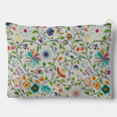 複雑なパーソナライズされた花モダン柄 アクセサリーポーチ (裏面)