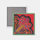 複雑なフォークアートの磁石トレ絵画のスタイル等 マグネット (正面/裏面)