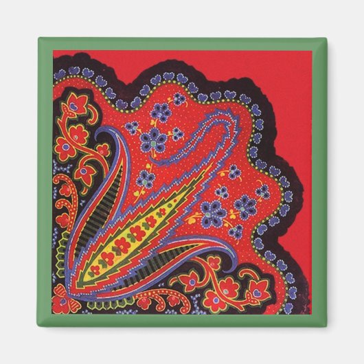 複雑なフォークアートの磁石トレ絵画のスタイル等 マグネット (正面)