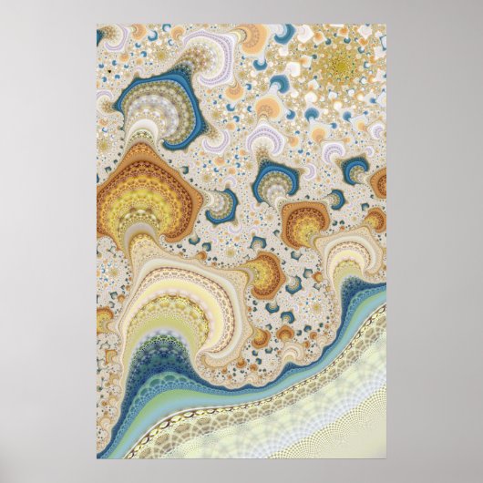 複雑なフラクタルパターン ポスター (正面)
