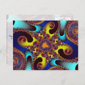 複雑なフラクタル ポストカード (正面/裏面)