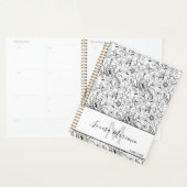 複雑なフローラと蝶の芸術 プランナー手帳 (ディスプレー)