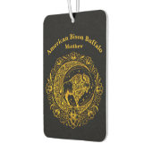 複雑なフローラデザインパターンのバイソンバッファロー カーエアーフレッシュナー (左)