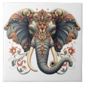 複雑なフローラデザイン タイル (正面)