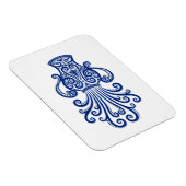 複雑なブルーアクエリアス〔占星術の〕十二宮図オンホワイト マグネット (右側)