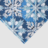複雑なブルースノーフレークデザイン 薄葉紙 (詳細)