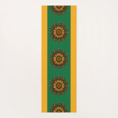 複雑なマンダラオーナメントヨガマット ヨガマット (裏面)