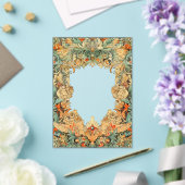 複雑なモチーフのフィリグリーのアクリルオーバーレイ アクリル招待状 (インサイチュ (ウェディング))