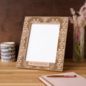 複雑なモチーフ模様 レーザー彫刻フレーム (左)