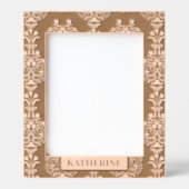 複雑なモチーフ模様 レーザー彫刻フレーム (正面)