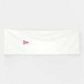 複雑なラインアートモを搭載したレッドグラフィックデザイン 横断幕 (横)