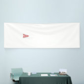 複雑なラインアートモを搭載したレッドグラフィックデザイン 横断幕 (トレードショー)