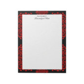 複雑なラブノート – 黒い無線のメモ帳 ノートパッド (回転)