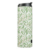 複雑なヴィンテージの緑のパターン名前をカスタムする タンブラー (回転左)