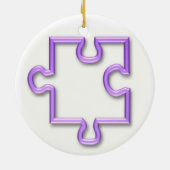 複雑な切り出しのオーナメント セラミックオーナメント (裏面)