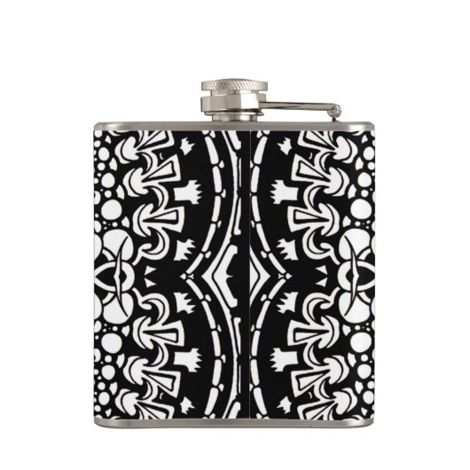 複雑な十字の幾何学 フラスク (裏面)