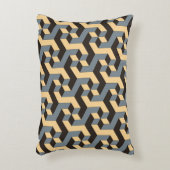 複雑な回転キュビを持つ幾何学的シームレスタイル アクセントクッション (正面(垂直))