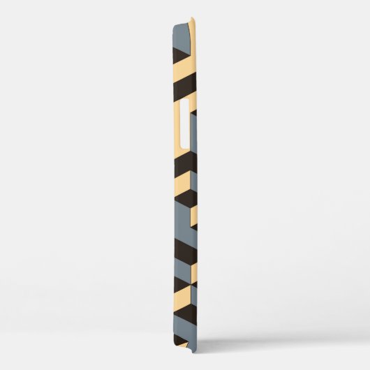 複雑な回転キュビを持つ幾何学的シームレスタイル Case-Mate iPhoneケース (裏面 / 右)