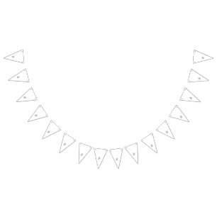 複雑な地域を特徴とするカラフルウォールのシール バンティングフラッグ