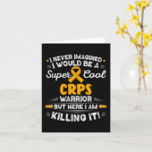 複雑な地域痛み症クール候群CRPS戦士C カード (黄色い花)