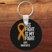 複雑な地域痛み症候群彼の戦いは私の図である キーホルダー (正面)