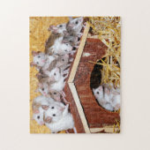 複雑な屋上のネズミ ジグソーパズル (縦)